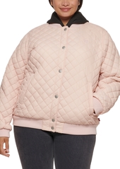 Levi's Plus Size Quilted Bomber Jacket - Army Green