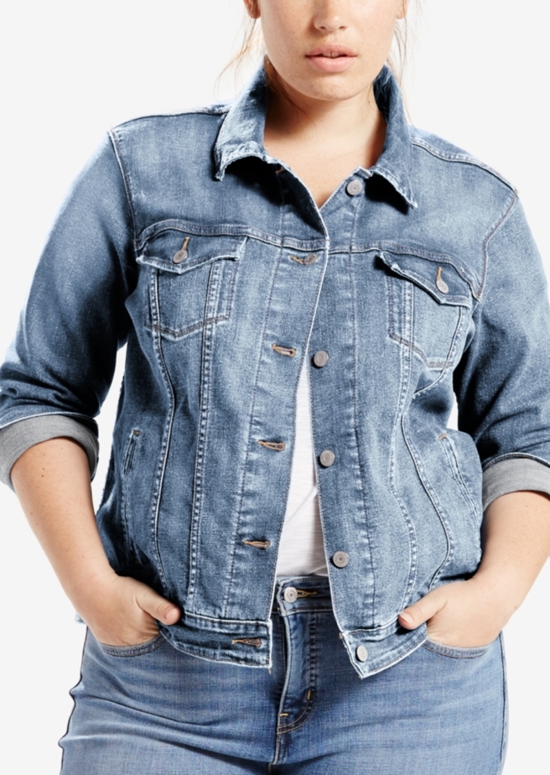 levi's plus size trucker denim jacket