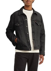 Levi's® Premium Vintage Fit Denim Trucker Jacket in V. Black at Nordstrom