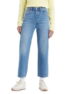 Levi's Ribcage High Rise Ankle Straight Jeans in Dance Around