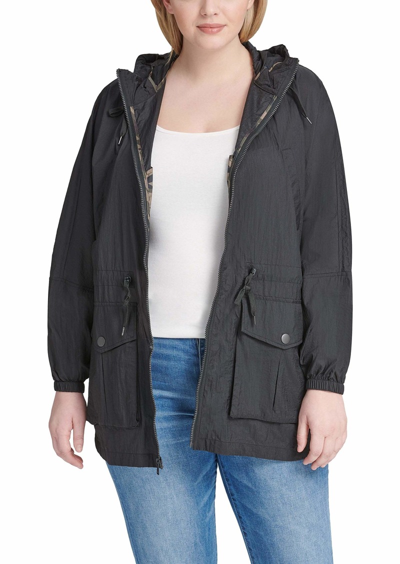 Levi's Women's Lightweight Hooded Cinch Waist Windbreaker (Standard & Plus Size)