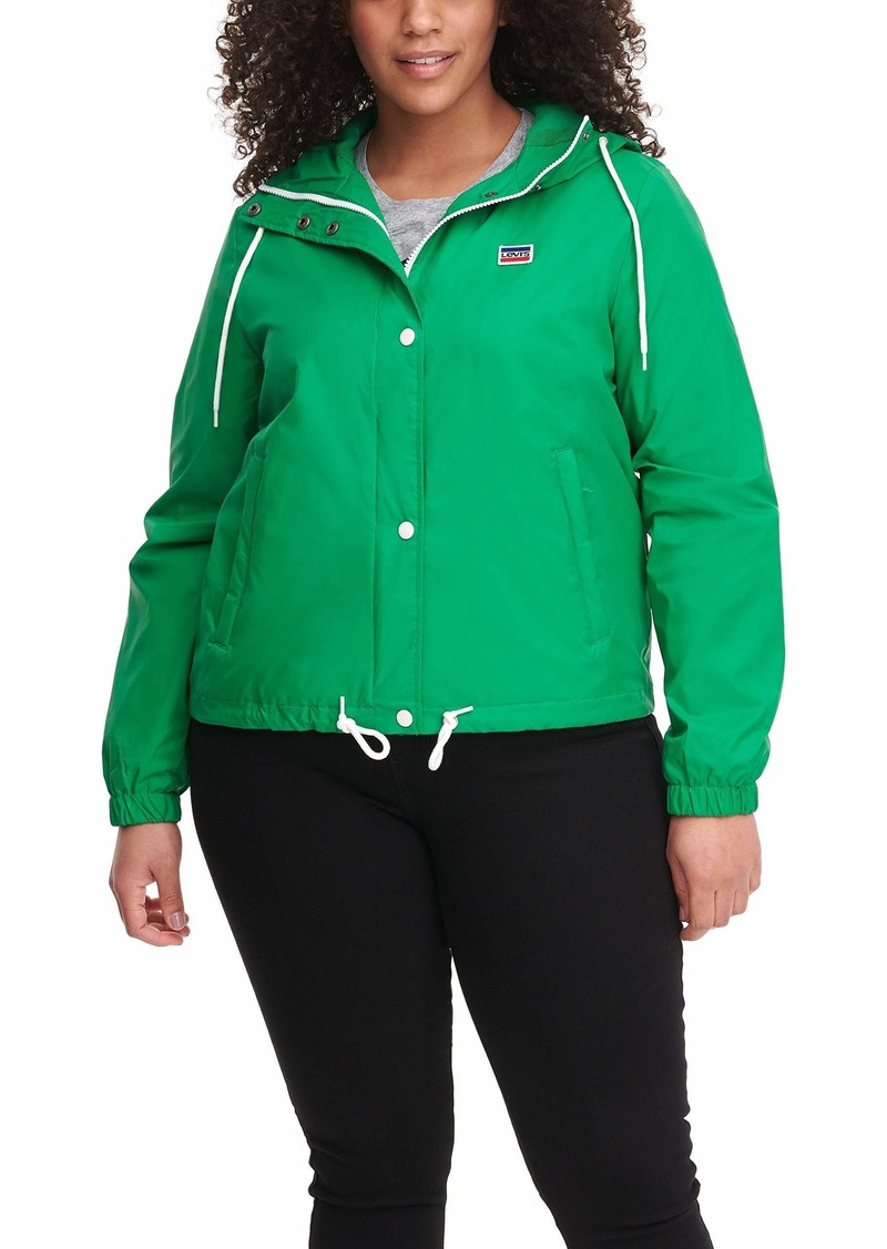 women's plus windbreaker jacket