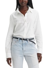 Levi's The Classic Cotton Box-Pleat-Back Long-Sleeve Shirt - Dazed Light