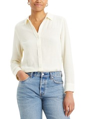 Levi's The Classic Cotton Box-Pleat-Back Long-Sleeve Shirt - Dazed Light