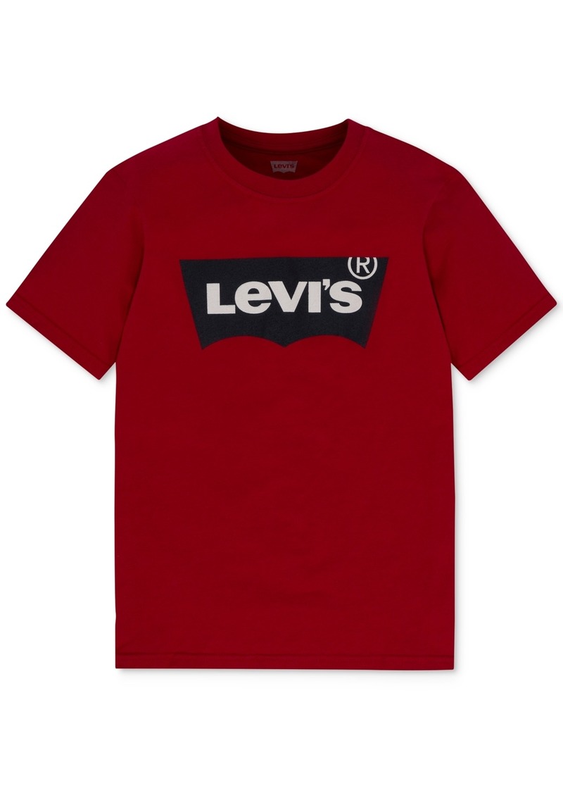 Levi's Levis Toddler Boys Batwing Logo Graphic-Print Cotton T-Shirt - Team Red