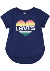 Levi's Toddler Girls Heart Logo High-Low T-Shirt