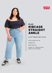 Levi's Trendy Plus Ribcage Straight Ankle Jeans - Just A Sec
