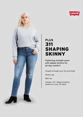 Levi's Trendy Plus Size 311 Shaping Skinny Jeans - Lapis Maui