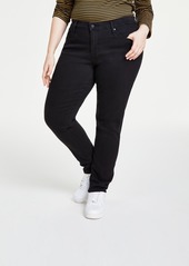 Levi's Trendy Plus Size 311 Shaping Skinny Jeans - Black Worn In