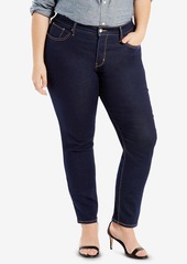 Levi's Trendy Plus Size 311 Shaping Skinny Jeans - Black Worn In