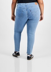 Levi's Trendy Plus Size 314 Mid-Rise Shaping Straight-Leg Jeans - Lapis Gem