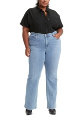 Levi's Trendy Plus Size 315 Mid-Rise Shaping Bootcut Jeans - Darkest Sky