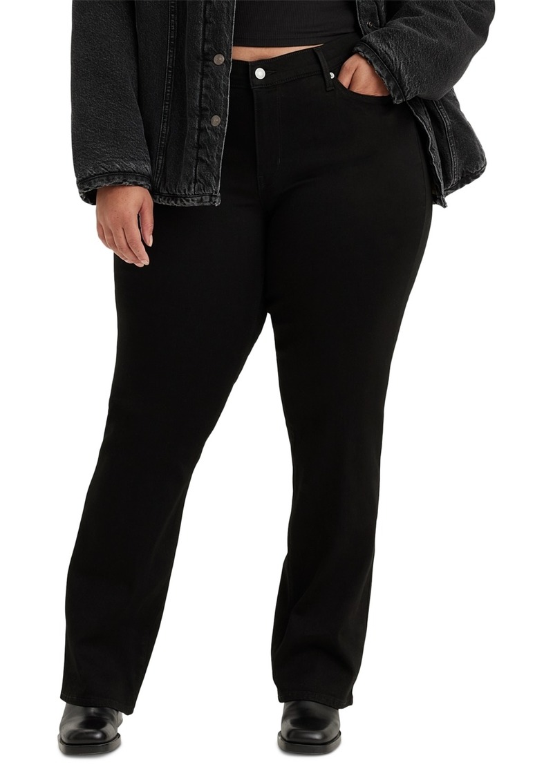 Levi's Trendy Plus Size 415 Classic Bootcut Jeans - Soft Black