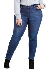 Levi's Trendy Plus Size 711 Skinny Jeans - Black Peony