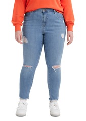 Levi's Trendy Plus Size 721 High-Rise Skinny Jeans - Black Peony