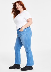 Levi's Trendy Plus Size 725 High-Rise Bootcut Jeans - Soft Black