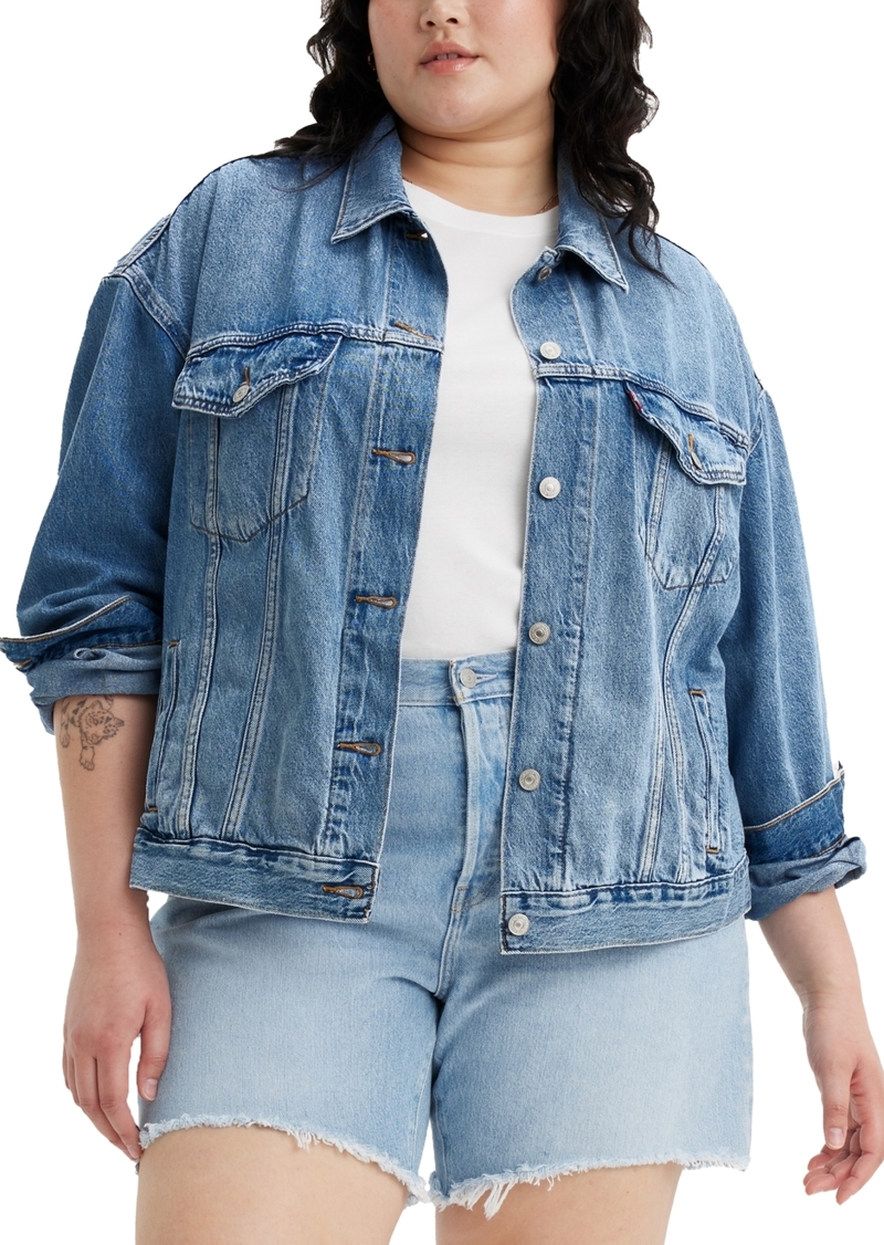 Levi's Trendy Plus Size '90s Denim Trucker Jacket - Turnin Heads