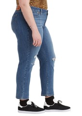 Levi's Trendy Plus Size Boyfriend Jeans - Simply White