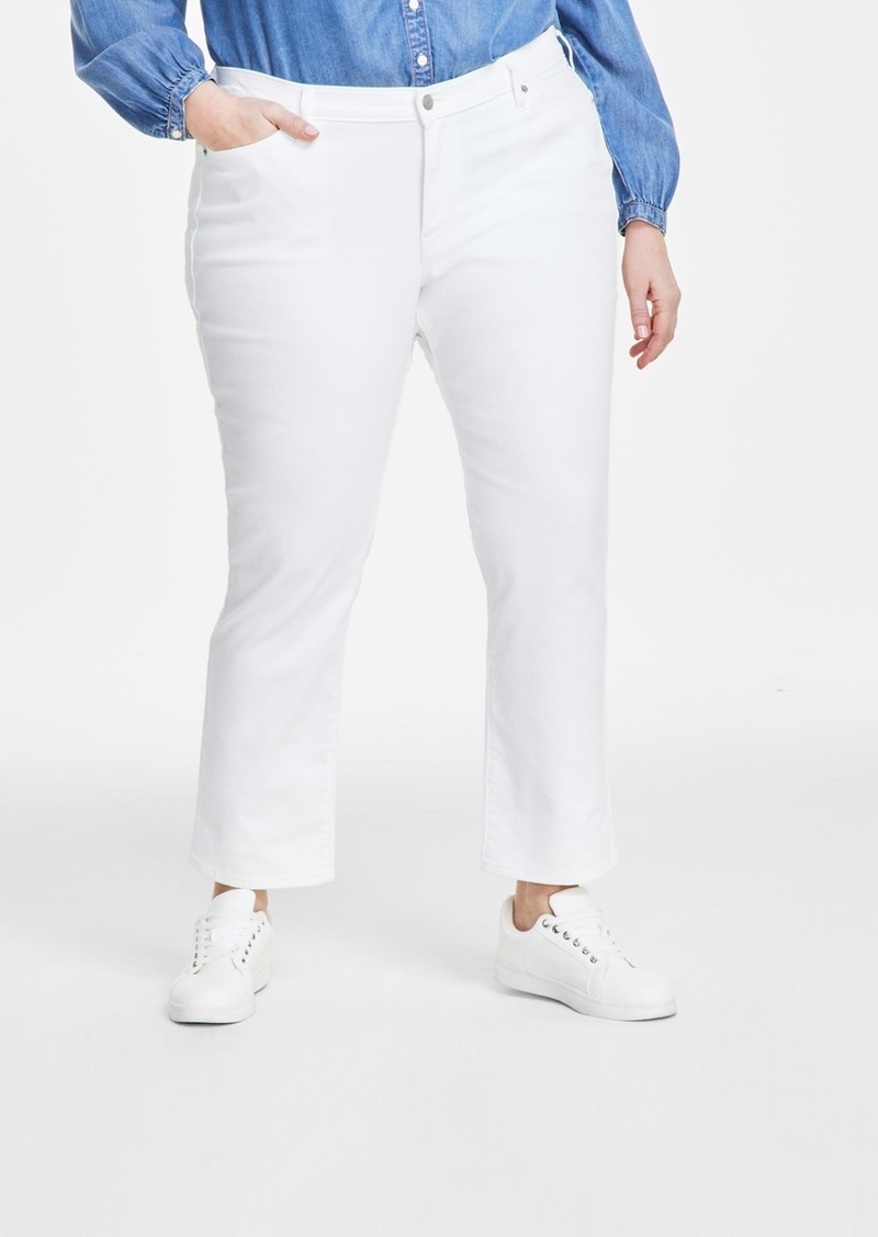 Levi's Trendy Plus Size Classic Straight Leg Jeans - Simply White