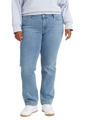 Levi's Trendy Plus Size Classic Straight Leg Jeans - Soft Black