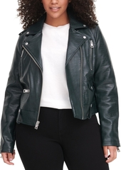 Levi's Trendy Plus Size Faux-Leather Moto Jacket