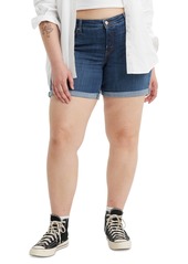 Levi's Trendy Plus Size Mid-Length Stretch Denim Shorts - No More Rules