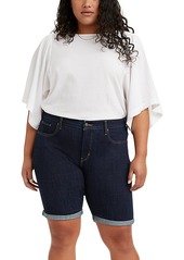 Levi's Trendy Plus Size Classic Bermuda Shorts - Lapis Midnight