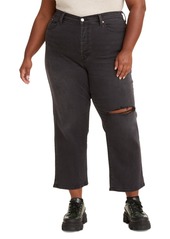 Levi's Trendy Plus Size Wedgie Straight-Leg Jeans - Cut And Dry