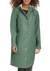 levi's Water Resistant Hooded Long Rain Jacket