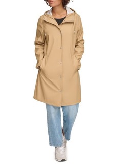 levi's Water Resistant Hooded Long Rain Jacket at Nordstrom