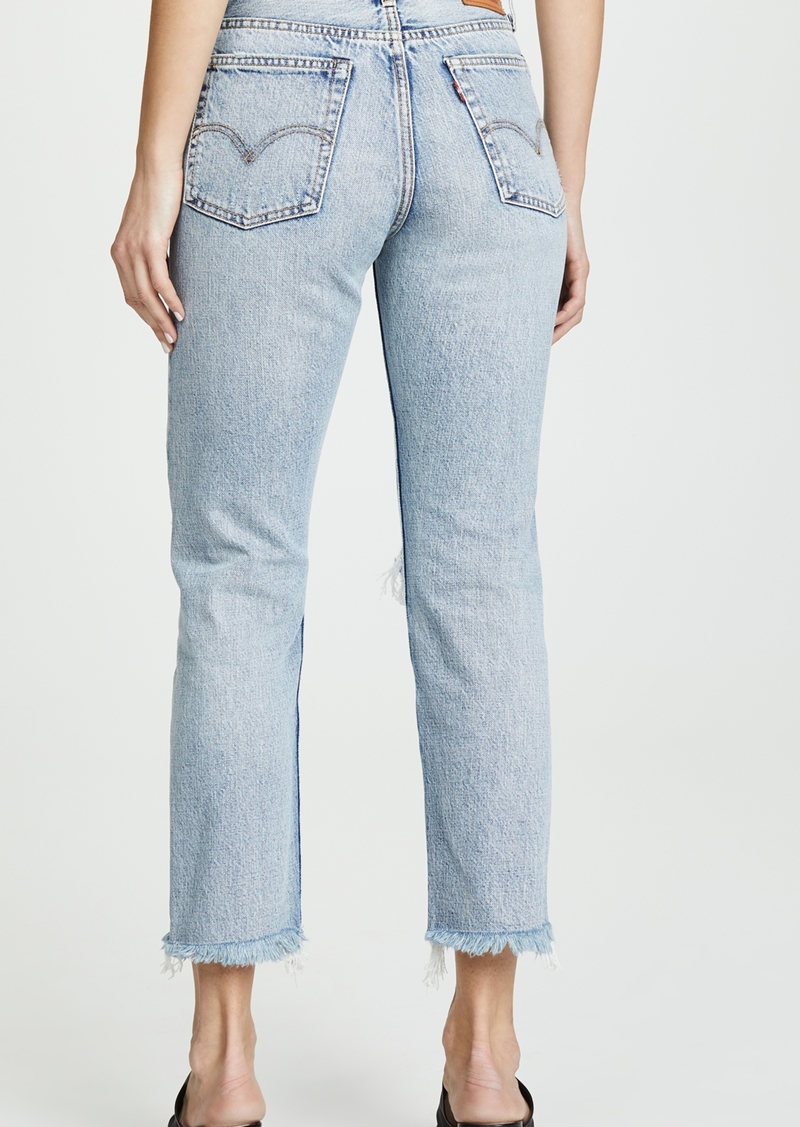 levi's wedgie selvedge straight jeans