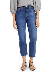 Levi's Wedgie Straight Cropped Jeans in Market Stance