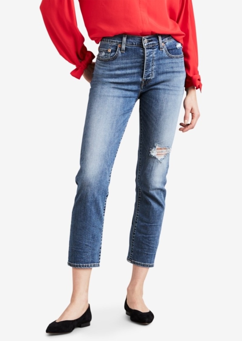 wedgie straight leg crop jeans