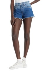 Levi's Women's 501 Button Fly Cotton High-Rise Denim Shorts - Medium Indigo