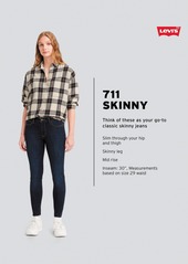 Levi's Women's 711 Mid Rise Stretch Skinny Jeans - New Sheriff