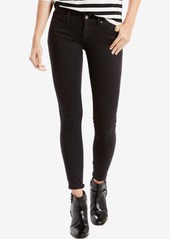Levi's Women's 711 Mid Rise Stretch Skinny Jeans - Soft Black