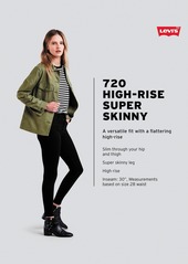 Levi's Women's 720 High-Rise Stretchy Super-Skinny Jeans - Indigo Daze