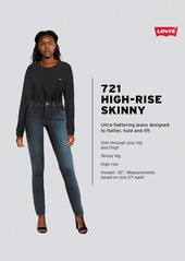 Levi's Women's 721 High-Rise Stretch Skinny Jeans - Straight Through