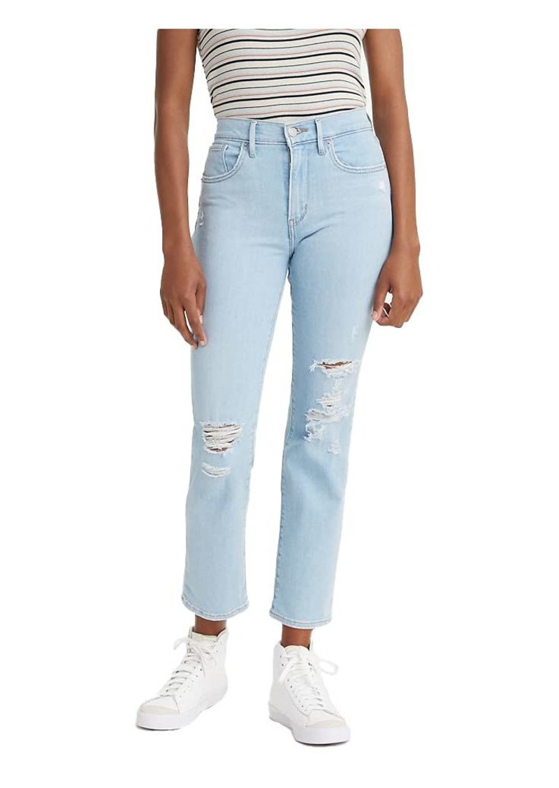 Levi's Women's 724 High Rise Straight Crop Jeans  (Waterless) 33