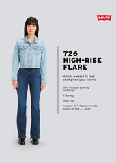 Levi's Women's 726 High Rise Slim Fit Flare Jeans - Health Is Wealth