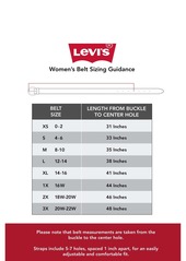 Levi's Women's Adjustable Laser Cut Leather Belt - Brown