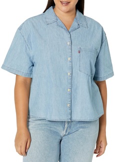 Levi's Women's Aiden Short Sleeve Shirt (Also Available in Plus) Spill The Beans