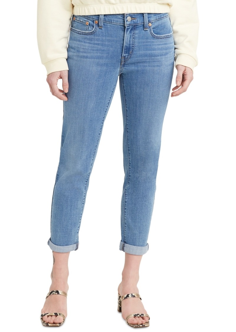 Levi's Women's Relaxed Boyfriend Tapered-Leg Jeans - Lapis Topic