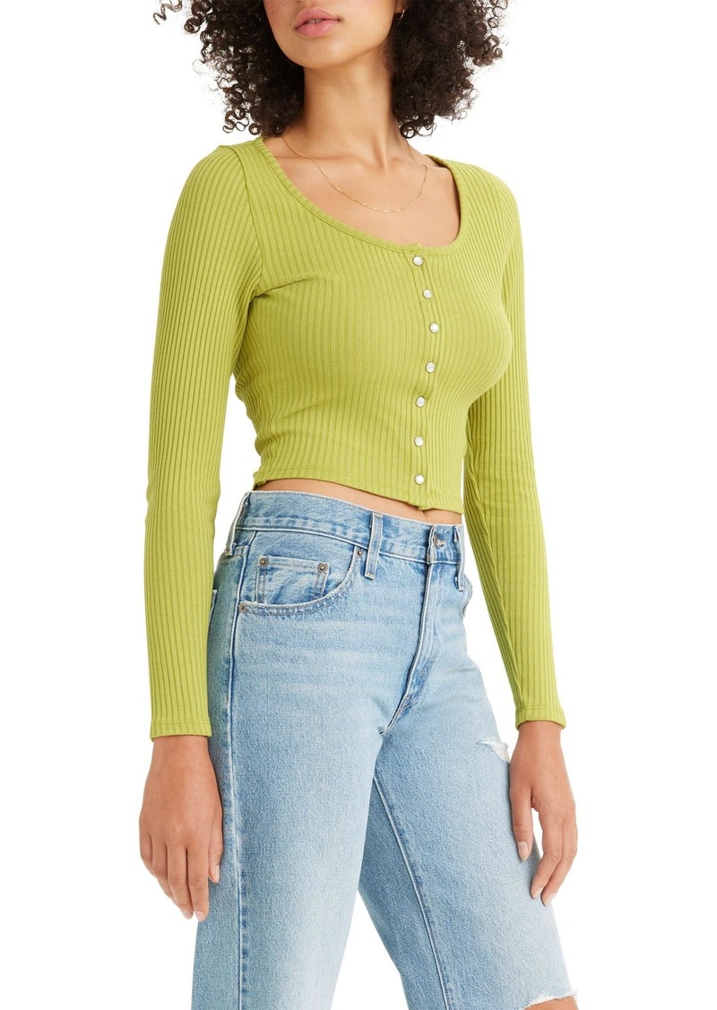 Levi's Women's Long Sleeve Britt Snap Front Top (Also Available in Plus)