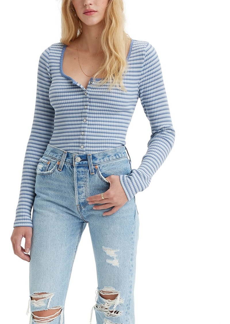 Levi's Women's Size Britt Snap Front Top (Also Available in Plus)
