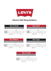 Levi's Women's Circular Center Bar Buckle Leather Belt - Black