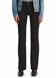 Levi's Women's Casual Classic Mid Rise Bootcut Jeans - Soft Black