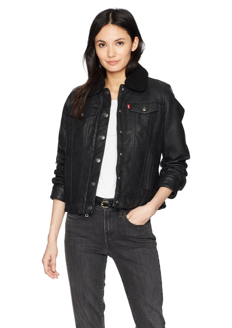 levis leather trucker jacket