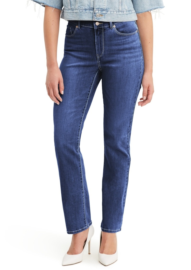 Levi's Women's Classic Straight-Leg Jeans in Short Length - Lapis Dark Horse