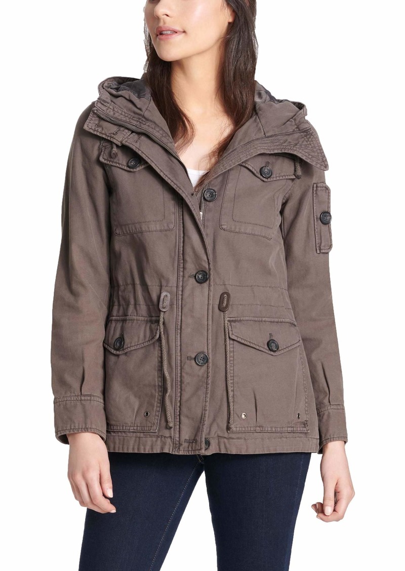 Levi's Women's Plus Cotton Four Pocket Hooded Field Jacket (Standard & Plus Sizes)